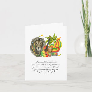 Cartão De Agradecimento One Love Birthday Foto Obrigado