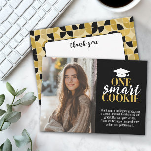 Cartão De Agradecimento One Smart Cookie - Graduação Obrigado - Foto