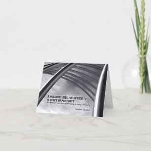 Cartão De Agradecimento Oportunidade de Cotação Inspiracional Winston Chur