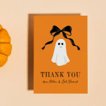 Orange Baby Boo Ghost Halloween Obrigado