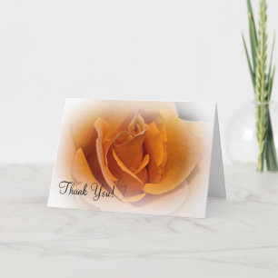 Cartão De Agradecimento Orange Rose Thank You Card
