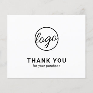 Cartão de Agradecimento Orçamento Logotipo Persona