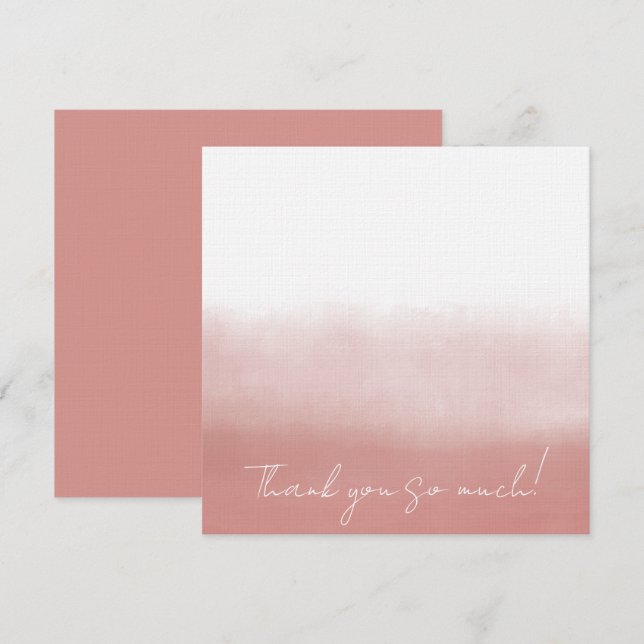 Cartão De Agradecimento Orchid Watercolor (Frente/Verso)