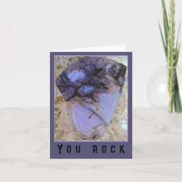 Cartão De Agradecimento Oregon Holly Blue Agate You Rock Greeting Card