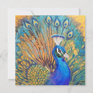 Cartão De Agradecimento Orgulhoso como um pavão