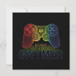 Cartão De Agradecimento Orgulhoso Gaymer, Orgulho Gay em Jogos