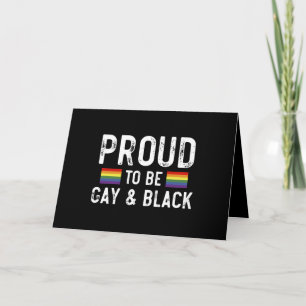 Cartão De Agradecimento Orgulhoso por Ser Gay e Mês do Orgulho Negro 2025