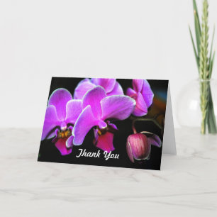 Cartão De Agradecimento Orquídea adorável