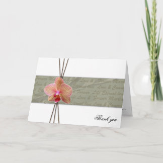 Cartão De Agradecimento Orquídea Elegante Obrigado - Personalizado