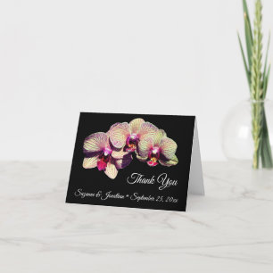 Cartão De Agradecimento Orquídea Flores Personalizadas