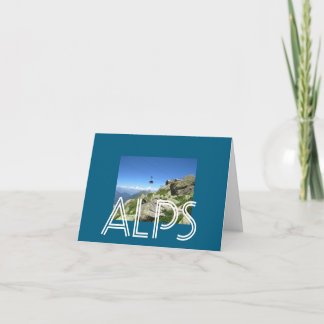 Cartão De Agradecimento Os Alpes