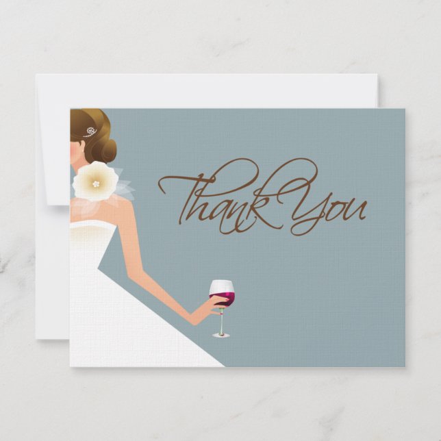 Cartão De Agradecimento Os azul-céu agradecem-lhe coordenada do chá de (Frente)