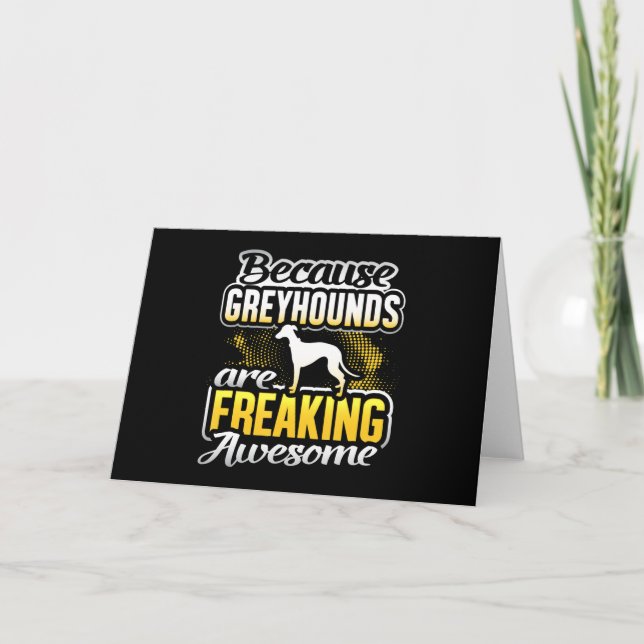 Cartão De Agradecimento Os Greyhounds São Uma Camiseta Incrível De Greyhou (Frente)