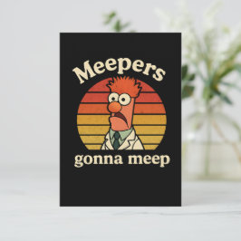 Cartão De Agradecimento Os Meepers vão meep