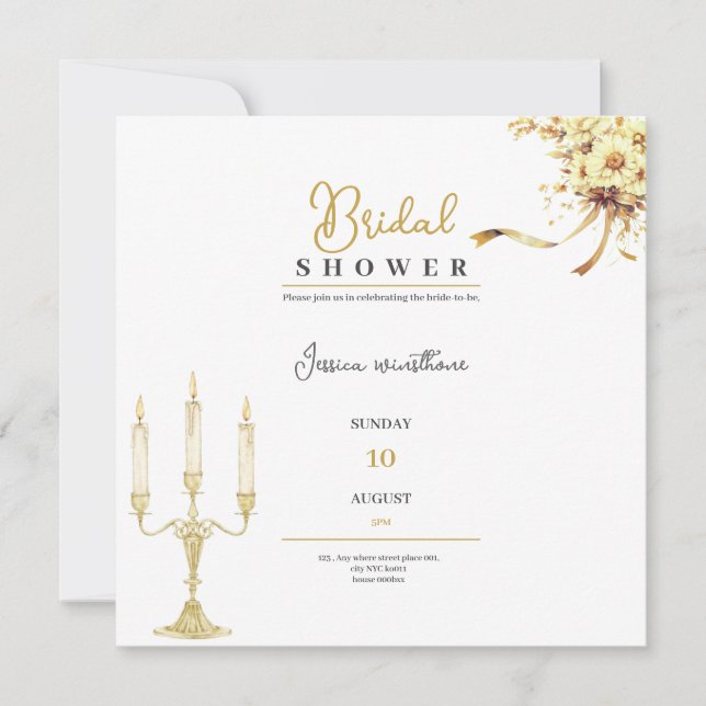 Cartão De Agradecimento ouro luxuoso (Frente)