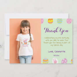 Cartão De Agradecimento Ovos Verdes Passado Fofo Aniversário Infantil Foto