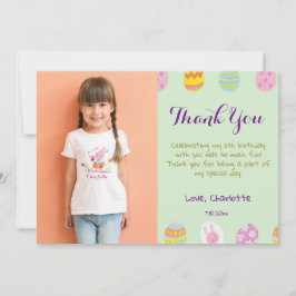 Cartão De Agradecimento Ovos Verdes Pastel Fofo Aniversário Infantil Foto