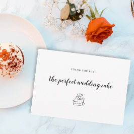 Cartão De Agradecimento Padaria Baker Designer de Casamento