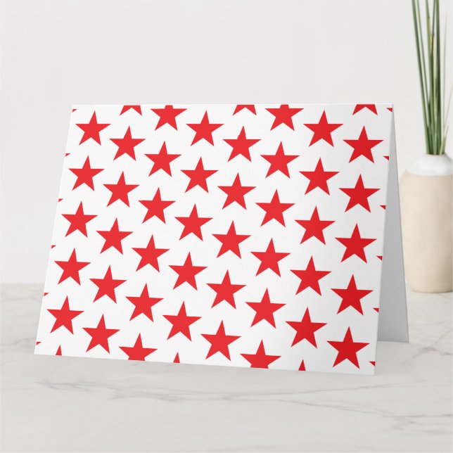 Cartão De Agradecimento Padrão de estrelas 14 (Frente)