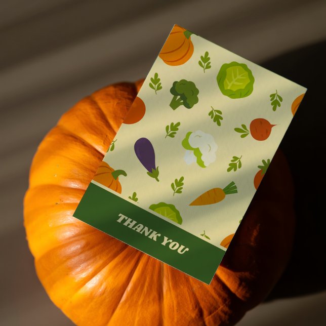 Cartão De Agradecimento Padrão de vegetação (Criador carregado)