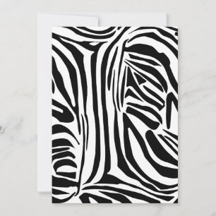 Cartão De Agradecimento Padrão de zebra