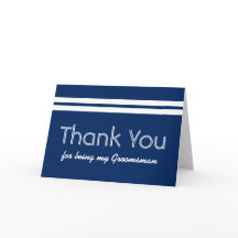 Padrinho Listras Brancas Casamento OBRIGADO