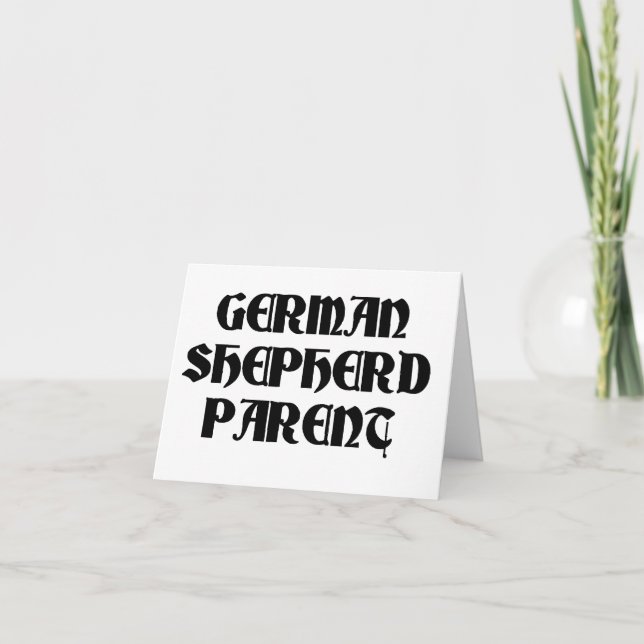Cartão De Agradecimento pai do german shepherd (Frente)