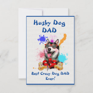 Cartão De Agradecimento Pai personalizado Cachorro mais Rouco maluco Pai
