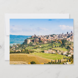 Cartão De Agradecimento Paisagem sobre Orvieto