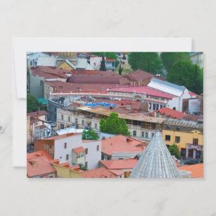 Cartão De Agradecimento paisagem urbana de Tbilisi