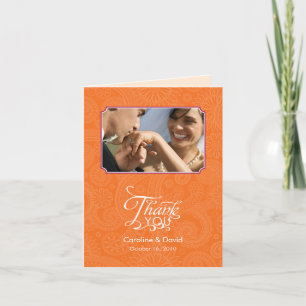 Cartão De Agradecimento Paisley Print Photo Thank You Card