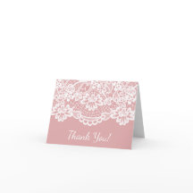 Palácio De Vintage Do Rosa Dusty Obrigado Nota