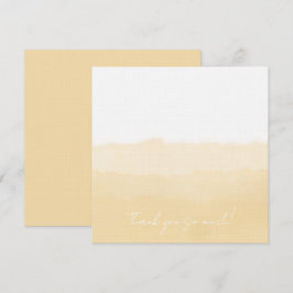 Cartão De Agradecimento Pale Peach Folded Thank You Card
