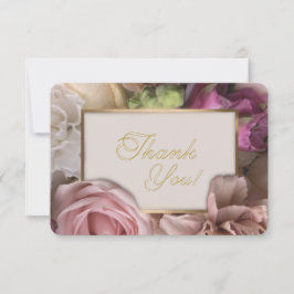 Cartão De Agradecimento Pale Pink Rose Thank You Card