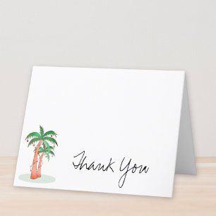 Cartão De Agradecimento Palm Trees Personalizadas