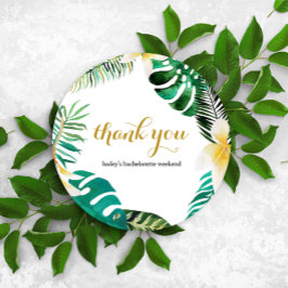 Cartão De Agradecimento Palma Tropical Deixa A Terra Muito Obrigado Mensag