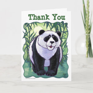 Cartão De Agradecimento Panda Bear Party Thank You Card