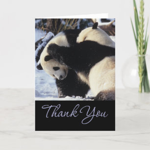 Cartão De Agradecimento Panda Thank You Cards