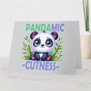 Cartão De Agradecimento Pandâmica Cuteness. Bela animação de Panda