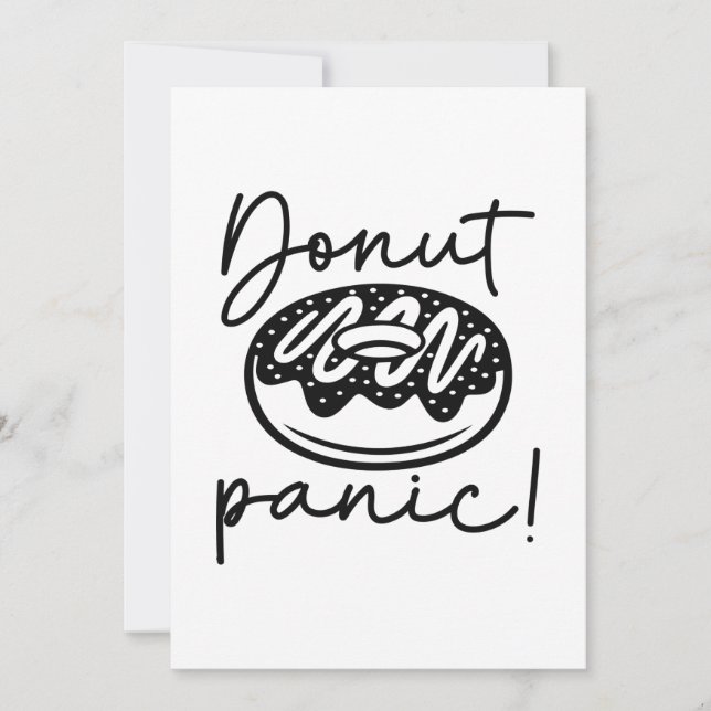 Cartão De Agradecimento Pânico de rosquinha (Frente)