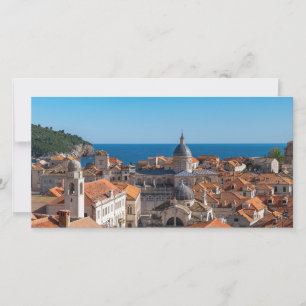Cartão De Agradecimento Panorama da cidade de Dubrovnik - Croácia
