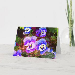 Cartão De Agradecimento Pansy Thank You Card