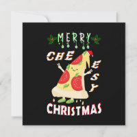 Papais noeis de Natal Cheesy feliz Pizza Natal
