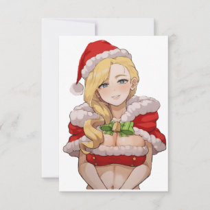 Cartão De Agradecimento Papais noeis Ecchi