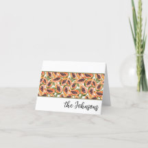 Papaya Fruta Watercolor Personalizada