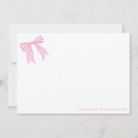 Papel de Carta Personalizado de Nome do Arco Rosa 