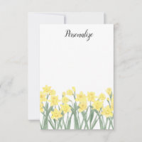 Papel de Carta Simples Daffodil Personalizado