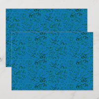 Papel de embrulho azul com um padrão geométrico