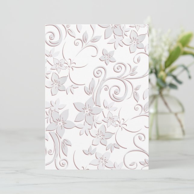 Cartão De Agradecimento Papel de parede para flores 1 (Em pé/Frente)