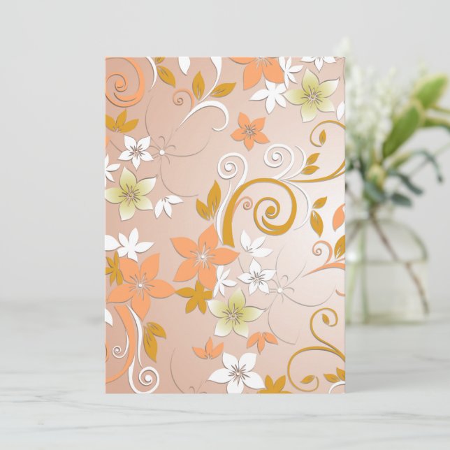 Cartão De Agradecimento Papel de parede para flores 8 (Em pé/Frente)